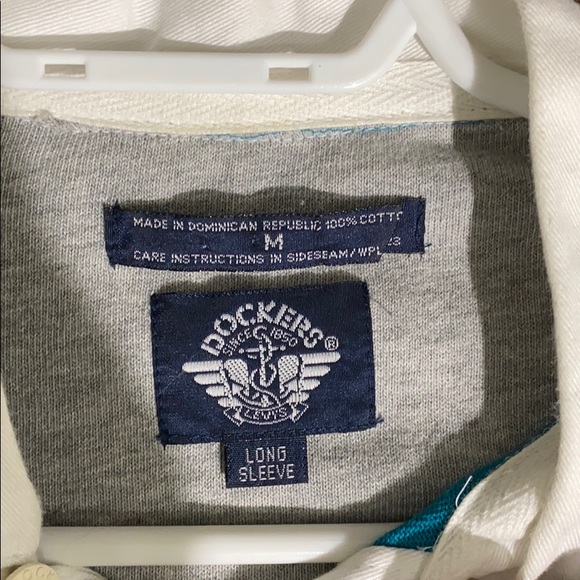 Men’s Vintage 90s Long Sleeve Polo - Picture 3 of 4